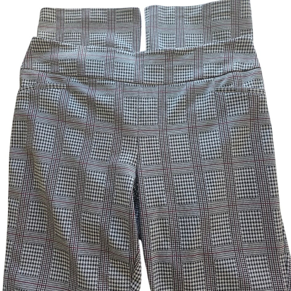 New York & Co Stylish Black and White Checkered Women's Pants Tall XL